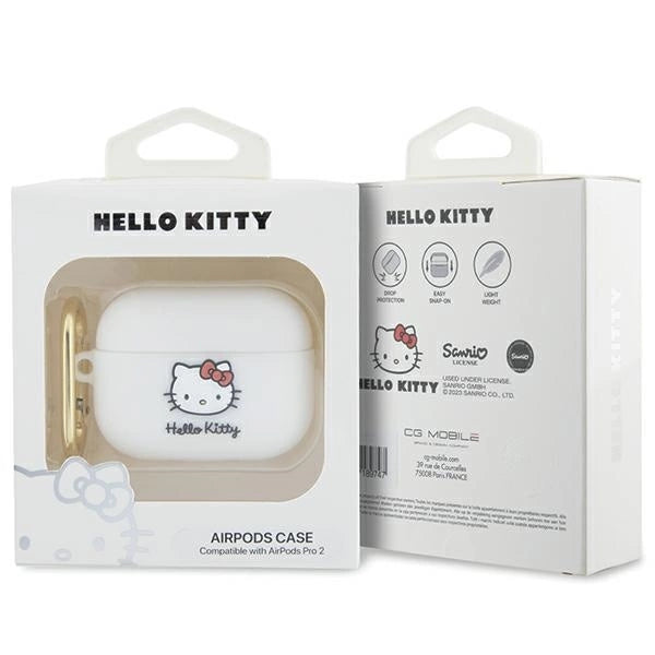 Hello Kitty Silicone 3D Kitty Head case for AirPods Pro 2 (2022/2023) - white_3