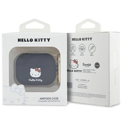 Hello Kitty Silicone 3D Kitty Head case for AirPods Pro - black_2