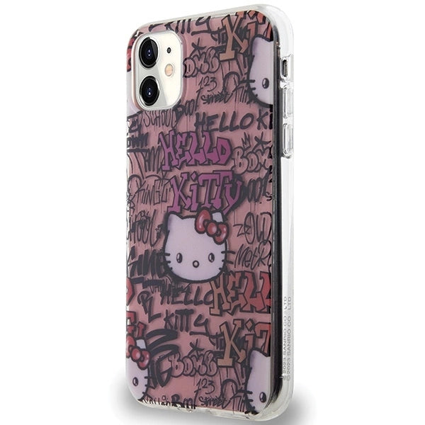 Hello Kitty IML Tags Graffiti case for iPhone 11 / Xr - pink_1