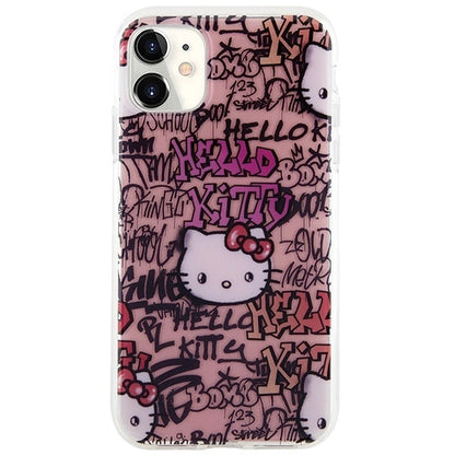 Hello Kitty IML Tags Graffiti case for iPhone 11 / Xr - pink_2