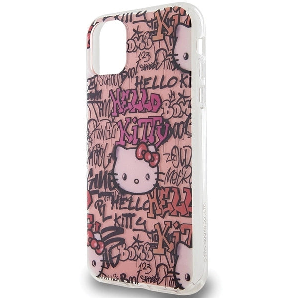 Hello Kitty IML Tags Graffiti case for iPhone 11 / Xr - pink_5