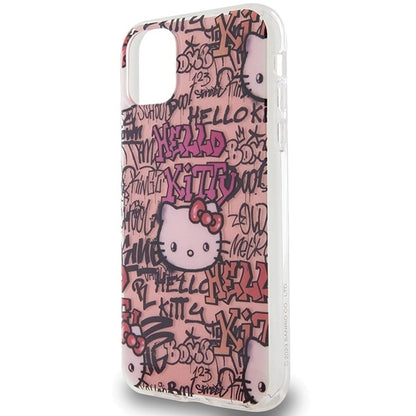 Hello Kitty IML Tags Graffiti case for iPhone 11 / Xr - pink_5