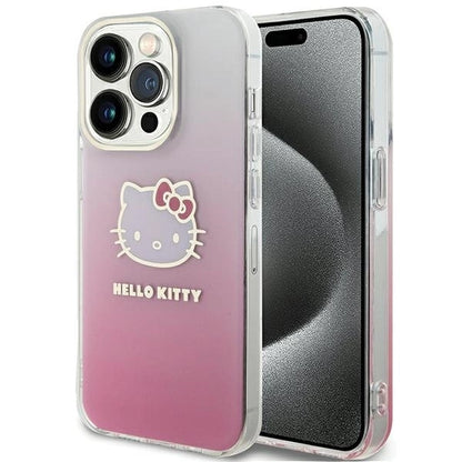 Hello Kitty IML Gradient Electrop Kitty Head case for iPhone 13 Pro Max - pink_0