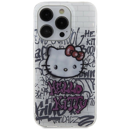 Hello Kitty IML Kitty On Bricks Graffiti case for iPhone 13 Pro Max - white_2