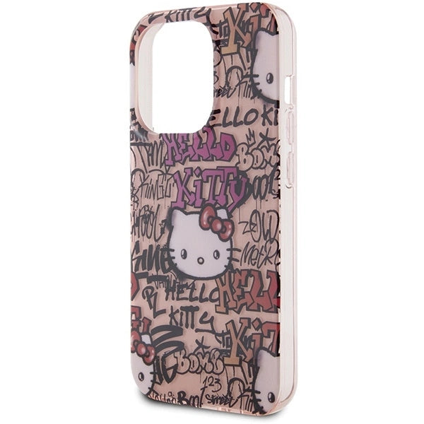Hello Kitty IML Tags Graffiti case for iPhone 13 Pro Max - pink_5