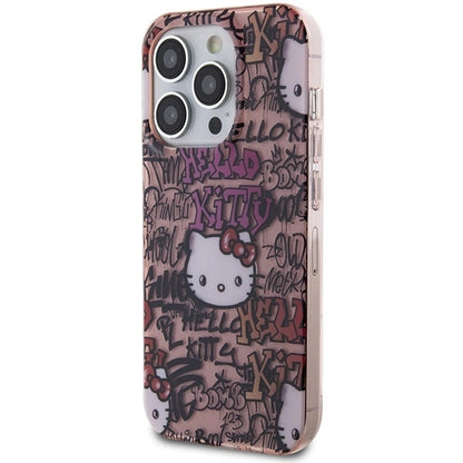 Hello Kitty IML Tags Graffiti case for iPhone 14 Pro - pink_1