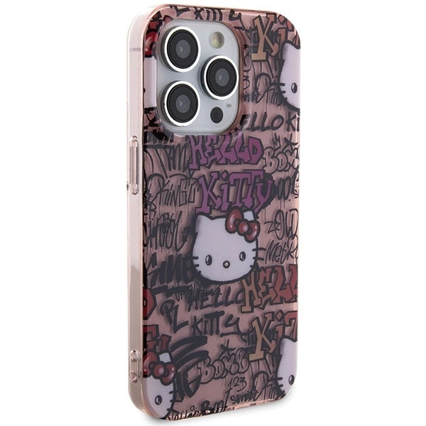 Hello Kitty IML Tags Graffiti case for iPhone 14 Pro - pink_3