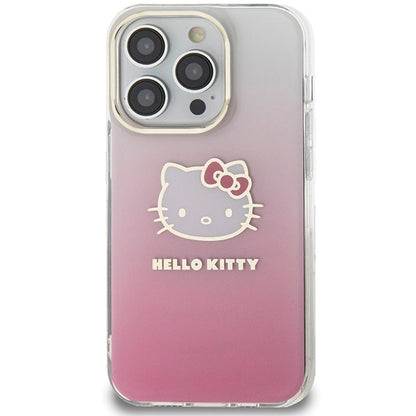 Hello Kitty IML Gradient Electrop Kitty Head case for iPhone 15 Pro - pink_2