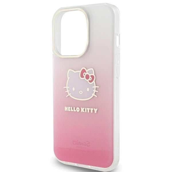 Hello Kitty IML Gradient Electrop Kitty Head case for iPhone 15 Pro - pink_5