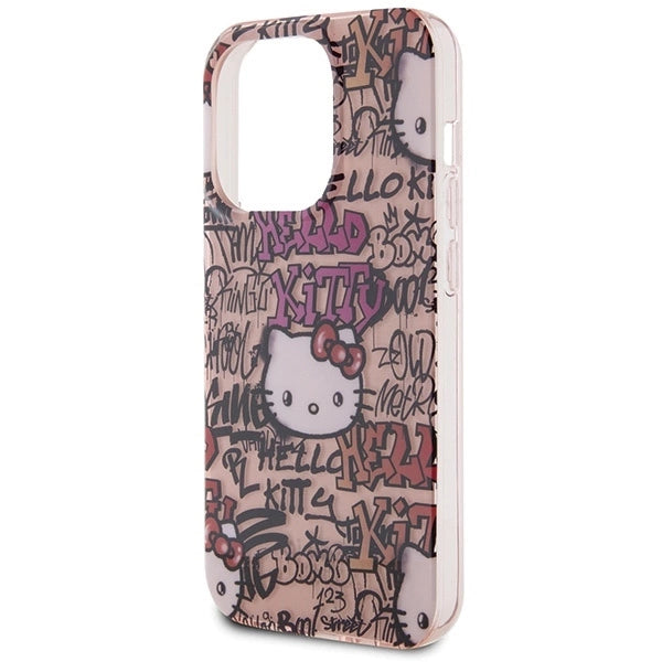 Hello Kitty IML Tags Graffiti case for iPhone 15 Pro - pink_5