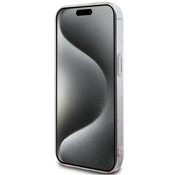 Hello Kitty IML Gradient Electrop Kitty Head case for iPhone 15 - pink_4