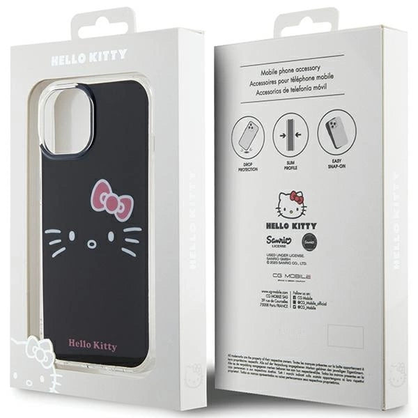 Hello Kitty IML Kitty Face case for iPhone 15 - black_7