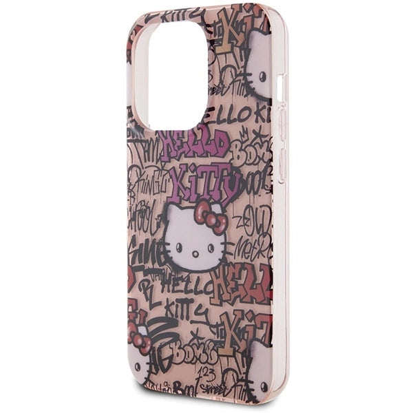 Hello Kitty IML Tags Graffiti case for iPhone 15 Pro Max - pink_5