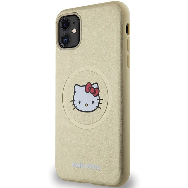 Hello Kitty Leather Kitty Head MagSafe case for iPhone 11 / Xr - gold_1