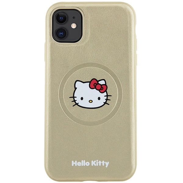Hello Kitty Leather Kitty Head MagSafe case for iPhone 11 / Xr - gold_2