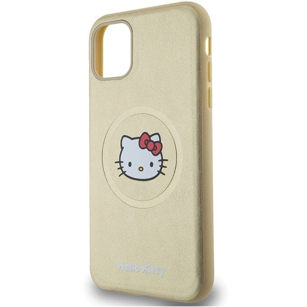 Hello Kitty Leather Kitty Head MagSafe case for iPhone 11 / Xr - gold_5