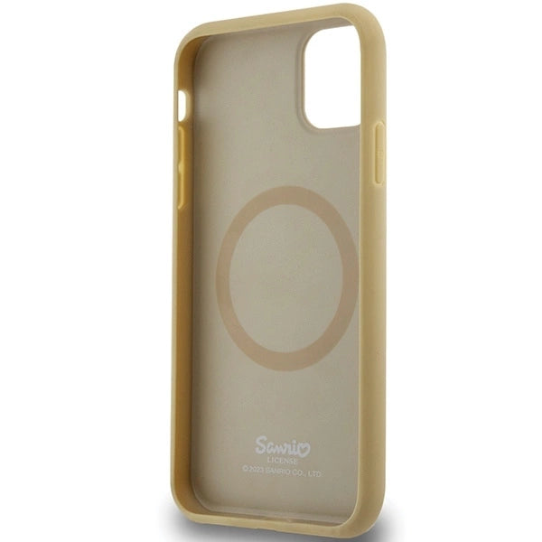 Hello Kitty Leather Kitty Head MagSafe case for iPhone 11 / Xr - gold_6