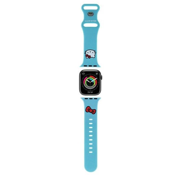 Hello Kitty Silicone Kitty Head strap for Apple Watch 38/40/41mm - blue_0