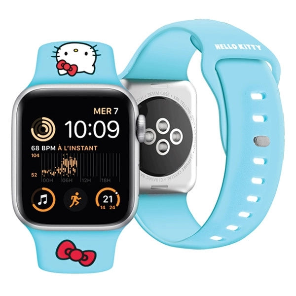 Hello Kitty Silicone Kitty Head strap for Apple Watch 38/40/41mm - blue_3