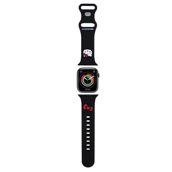 Hello Kitty Silicone Kitty Head strap for Apple Watch 38/40/41mm - black_0