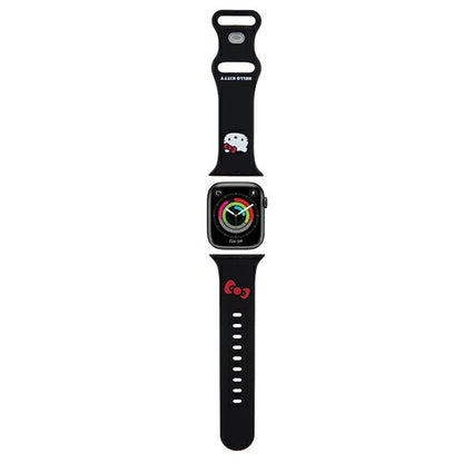 Hello Kitty Silicone Kitty Head strap for Apple Watch 38/40/41mm - black_0