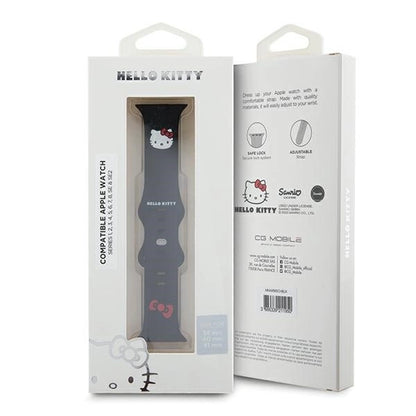 Hello Kitty Silicone Kitty Head strap for Apple Watch 38/40/41mm - black_4