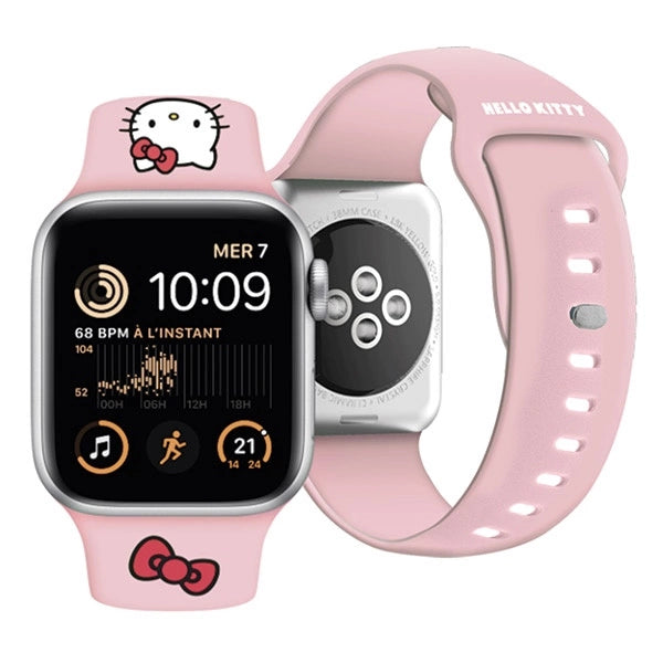 Hello Kitty Silicone Kitty Head strap for Apple Watch 38/40/41mm - pink_3