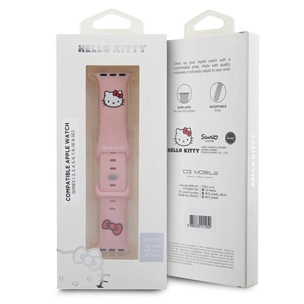 Hello Kitty Silicone Kitty Head strap for Apple Watch 38/40/41mm - pink_4