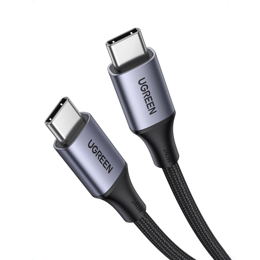 Ugreen US535 USB-C / USB-C PD cable 240W 5A 1m - gray_0