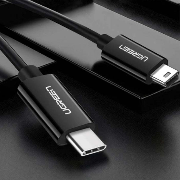 Ugreen US242 USB-C (male) / mini USB (male) cable 1 m - black_1