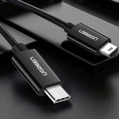 Ugreen US242 USB-C (male) / mini USB (male) cable 1 m - black_1
