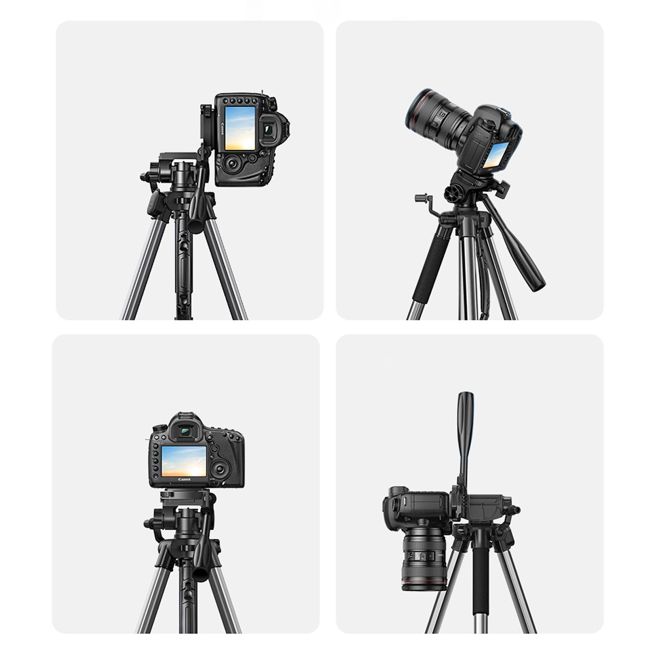 Professional Ugreen LP661 tripod for smartphones and cameras - black and gray_12