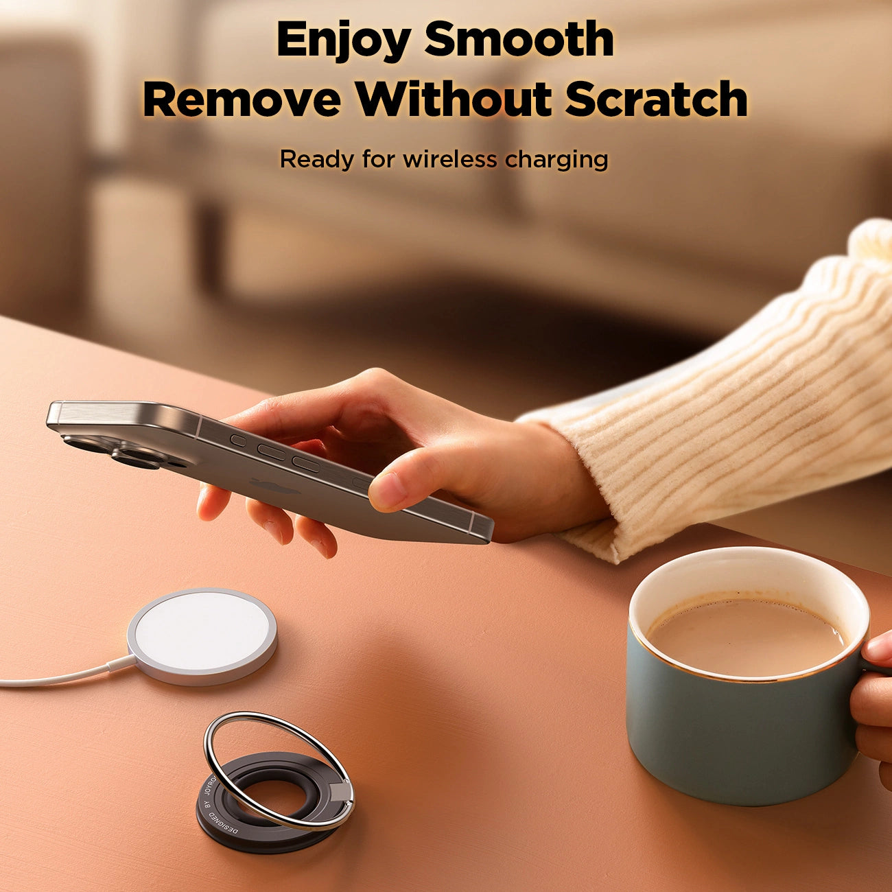 Joyroom JR-ZS383 MagSafe magnetic phone holder - black_4