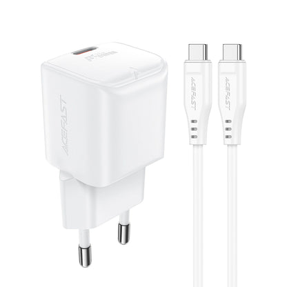Acefast A73 Mini PD 20W GaN wall charger + USB-C cable - white_0