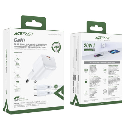 Acefast A73 Mini PD 20W GaN wall charger + USB-C cable - white_6