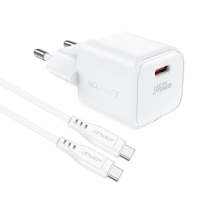 Acefast A77 Mini PD 30W GaN wall charger + USB-C cable - white_3