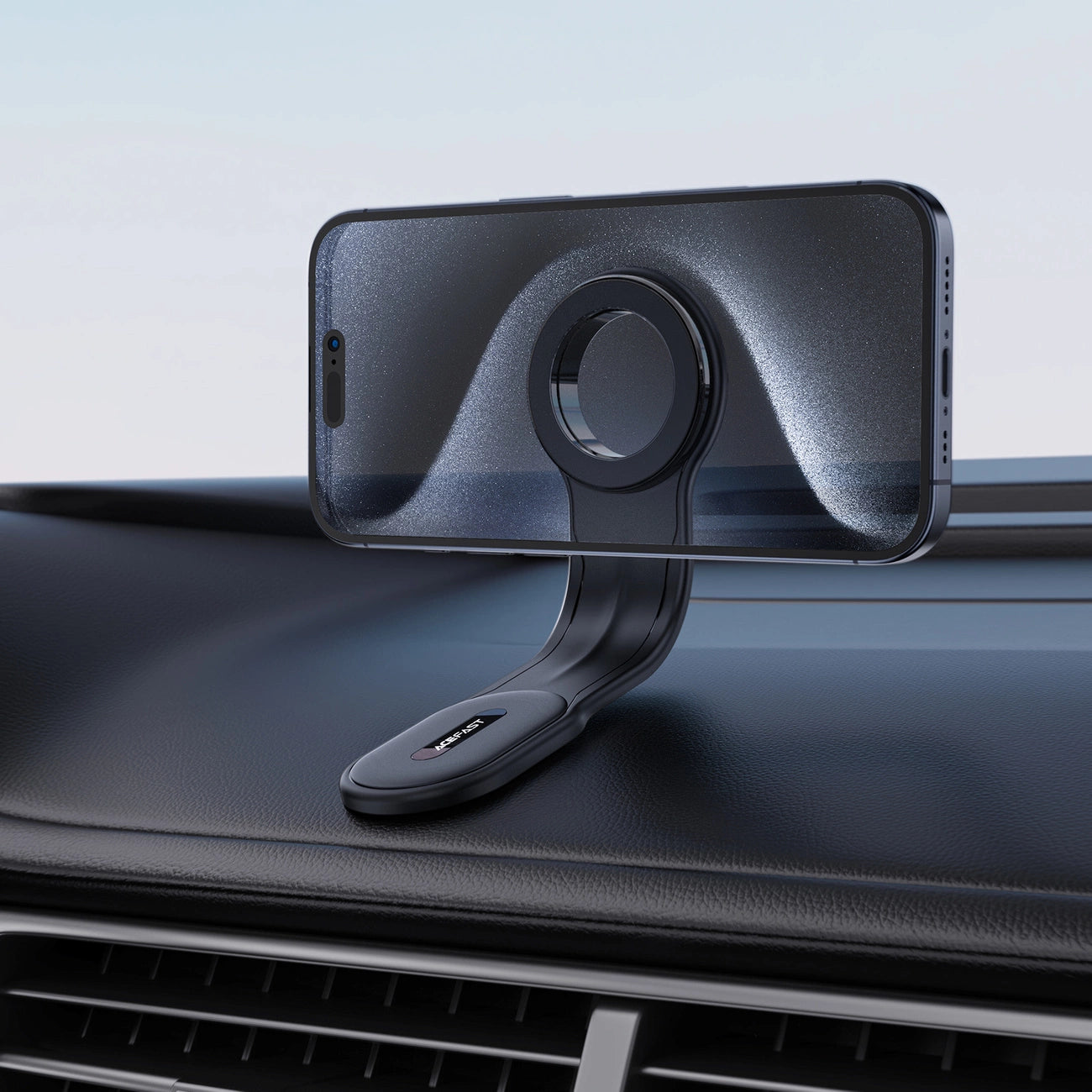 Acefast D19 magnetic car holder for the cockpit - black_5