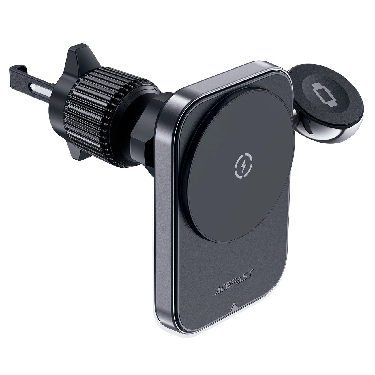 Acefast D18 car holder with MagSafe / Qi inductive charger + USB-A USB-C cable - black_2