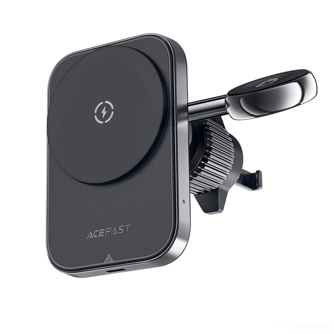 Acefast D18 car holder with MagSafe / Qi inductive charger + USB-A USB-C cable - black_3