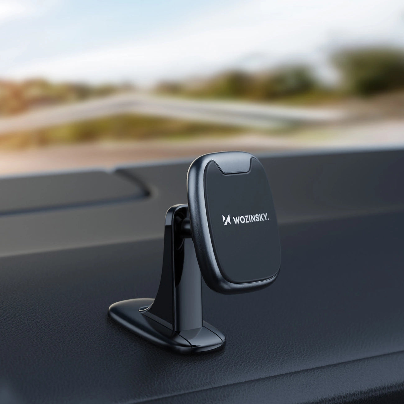 Wozinsky WUMTD magnetic phone holder for car dashboard - black_9