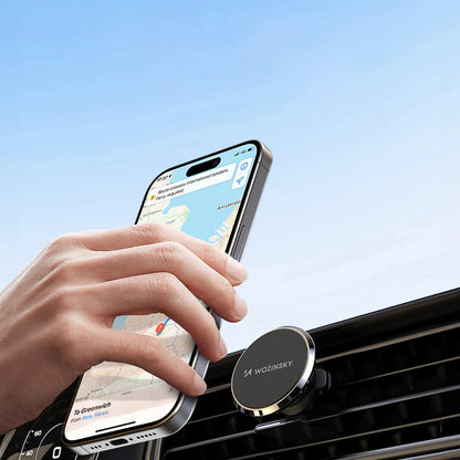 Wozinsky WUMKO magnetic phone holder for car air vent - black_10