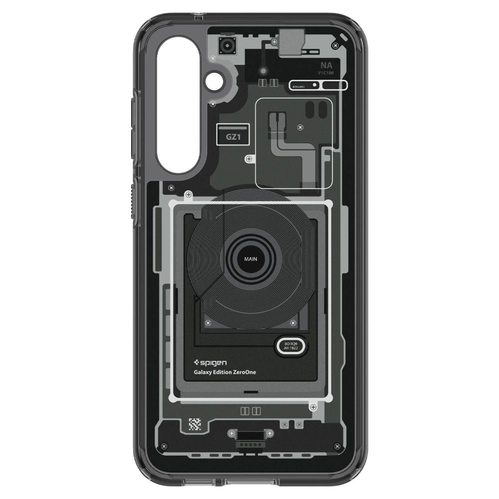 Spigen Ultra Hybrid Case for Samsung Galaxy S23 FE - Dark Gray (Zero One Pattern)_2