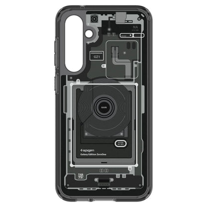 Spigen Ultra Hybrid Case for Samsung Galaxy S23 FE - Dark Gray (Zero One Pattern)_2