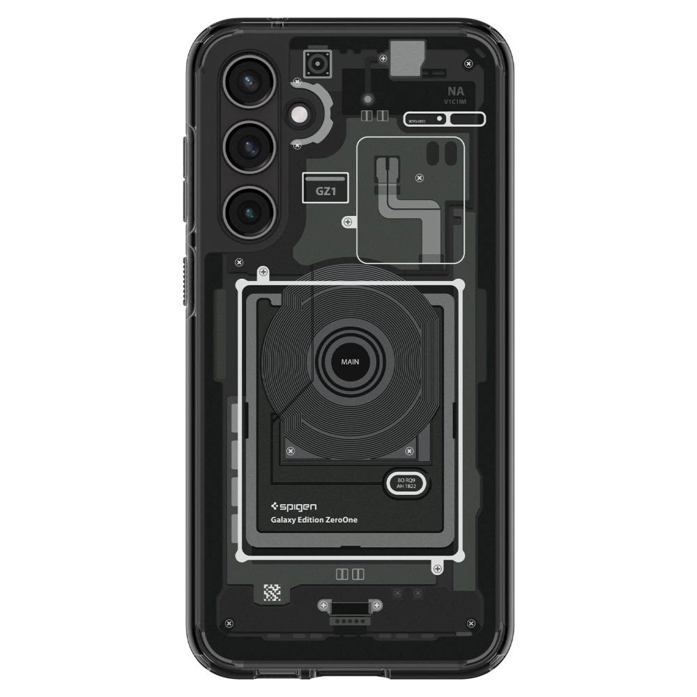 Spigen Ultra Hybrid Case for Samsung Galaxy S23 FE - Dark Gray (Zero One Pattern)_3
