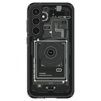 Spigen Ultra Hybrid Case for Samsung Galaxy S23 FE - Dark Gray (Zero One Pattern)_3