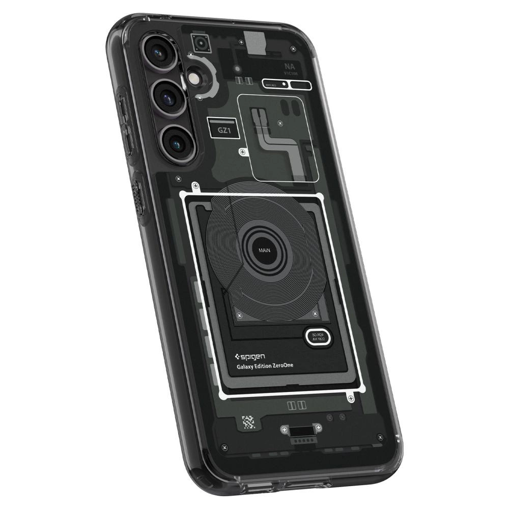 Spigen Ultra Hybrid Case for Samsung Galaxy S23 FE - Dark Gray (Zero One Pattern)_6