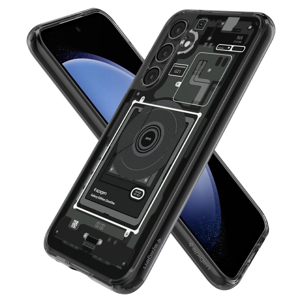 Spigen Ultra Hybrid Case for Samsung Galaxy S23 FE - Dark Gray (Zero One Pattern)_8
