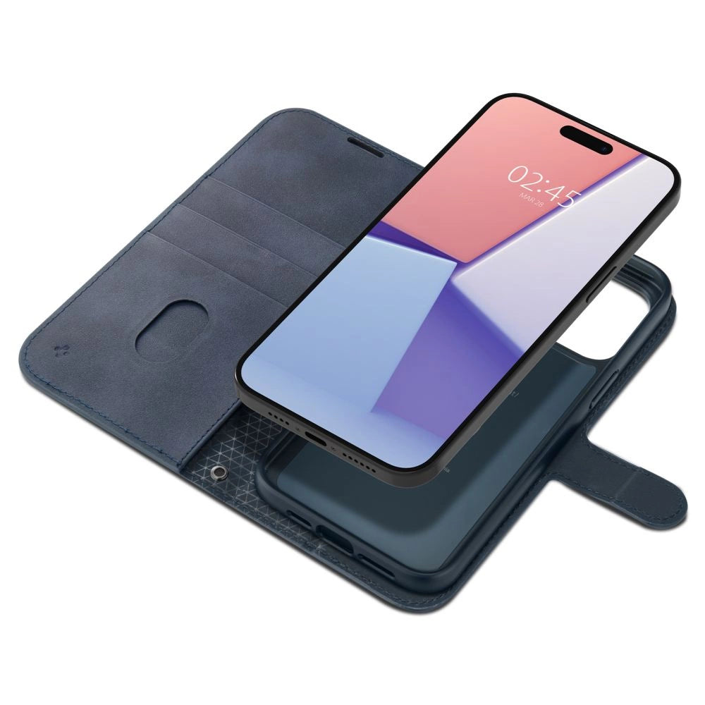 Spigen Wallet S Pro Case for iPhone 15 Pro - Navy Blue_5
