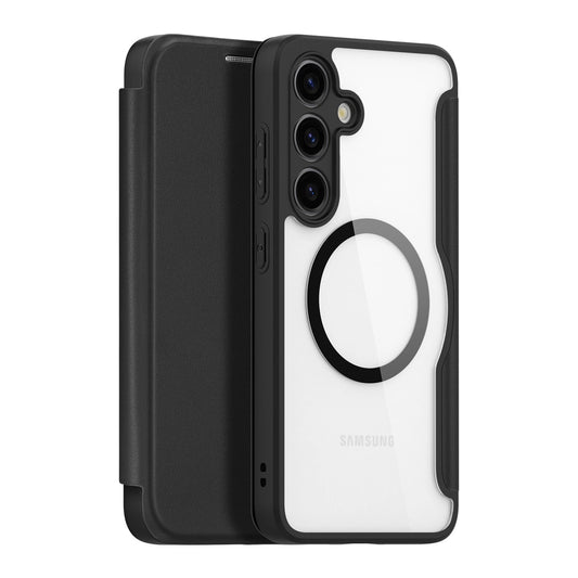 Dux Ducis Skin X Pro case for Samsung S24 with magnetic ring and flap - black_0