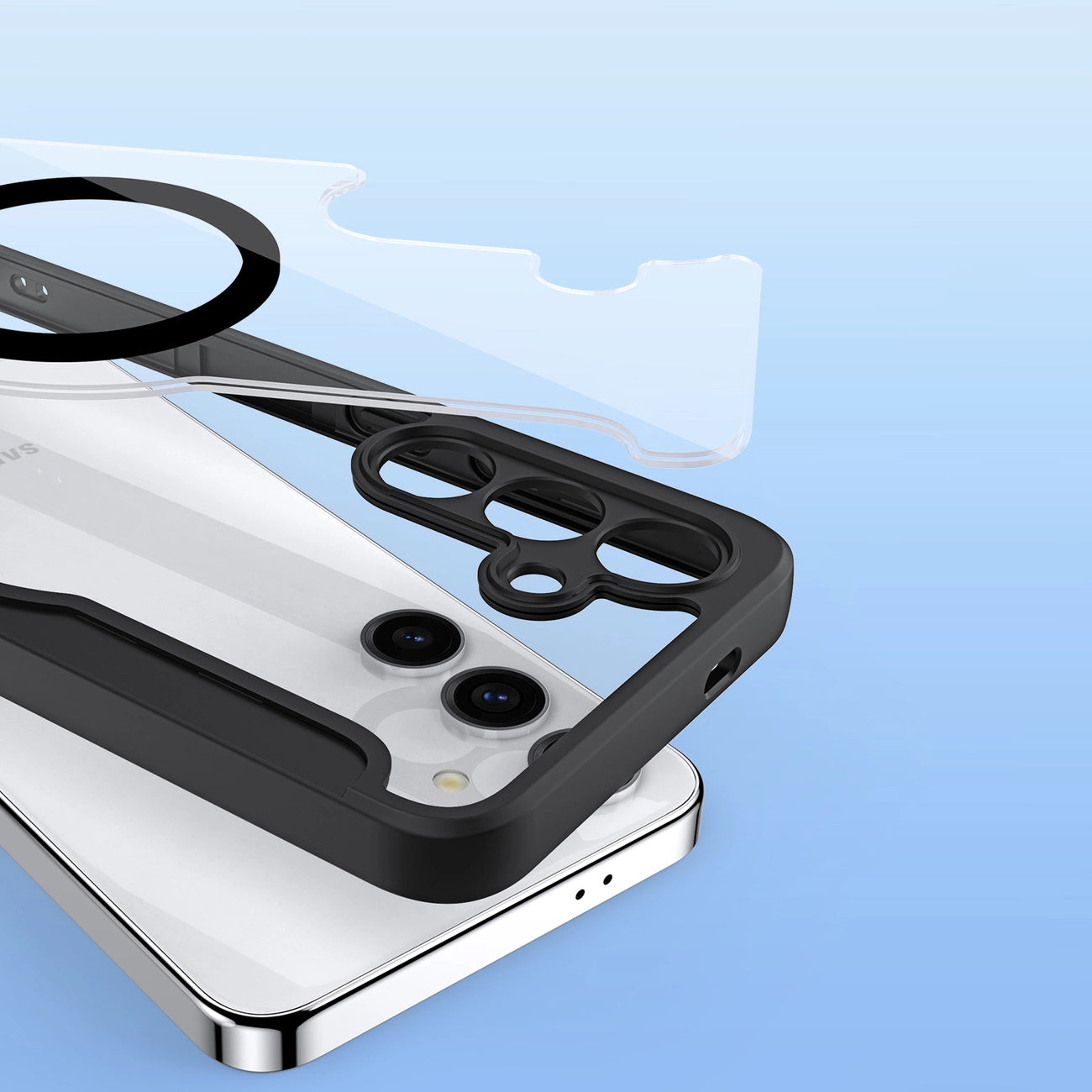 Dux Ducis Skin X Pro case for Samsung S24 with magnetic ring and flap - black_9